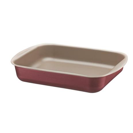 Assadeira funda com antiaderente 22 cm vermelho - Tramontina Menor preço em Assadeira funda com antiaderente 22 cm vermelho - Tramontina