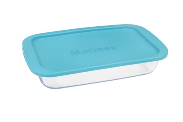 Assadeira Prática Retangular com Tampa Azul 35 cm - Marinex é boa?