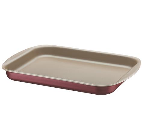 Assadeira Retangular Rasa com Revestimento Interno Antiaderente Brasil Tramontina - Cereja e Bege / 28 Cm Menor preço em Assadeira Retangular Rasa com Revestimento Interno Antiaderente Brasil Tramontina - Cereja e Bege / 28 Cm