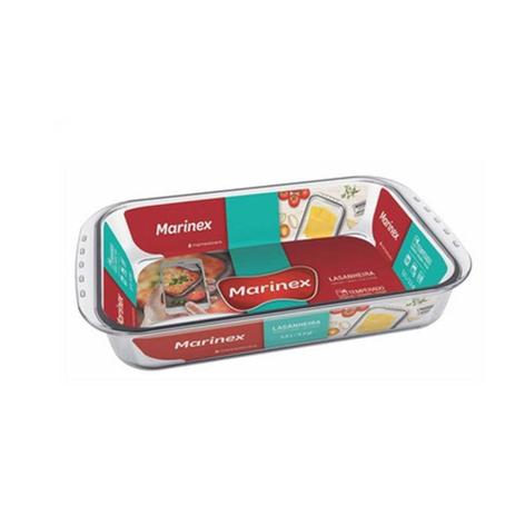 Assadeira Vidro Retangular 5L Funda Lasanheira Marinex - Nadir Menor preço em Assadeira Vidro Retangular 5L Funda Lasanheira Marinex - Nadir