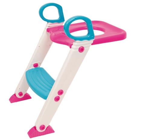 Assento Com Redutor Escada Trono Infantil Vaso Sanitário Para Menina Buba FULL Menor preço em Assento Com Redutor Escada Trono Infantil Vaso Sanitário Para Menina Buba FULL