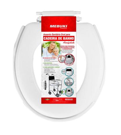 Assento Fechado Para Cadeira Banho Almofadado Mebuki Menor preço em Assento Fechado Para Cadeira Banho Almofadado Mebuki