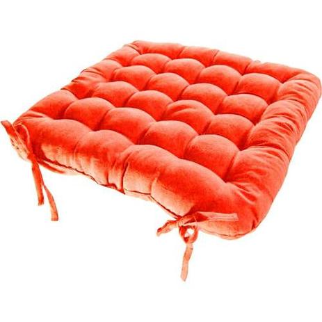 Assento Para Cadeira Futon 40x40 Cm Laranja - Couro cor  cia é boa?