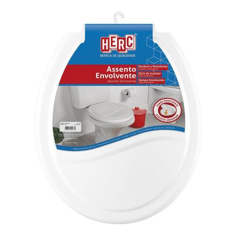 Assento para Vaso Sanitário Universal Oval Branco Envolvente Ideale Herc Menor preço em Assento para Vaso Sanitário Universal Oval Branco Envolvente Ideale Herc
