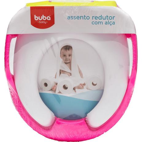 Assento Redutor Soft Alça Rosa Infantil Para Vaso Sanitario - Buba baby Menor preço em Assento Redutor Soft Alça Rosa Infantil Para Vaso Sanitario - Buba baby