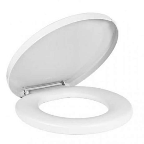 Assento Sanitário Almofadado Alumasa Branco Menor preço em Assento Sanitário Almofadado Alumasa Branco