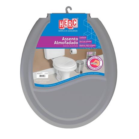 Assento sanitario almofadado cinza escuro - herc é boa?
