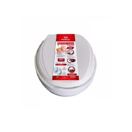 Assento Sanitário Almofadado Elevado 13,5cm - Mebuki Menor preço em Assento Sanitário Almofadado Elevado 13,5cm - Mebuki