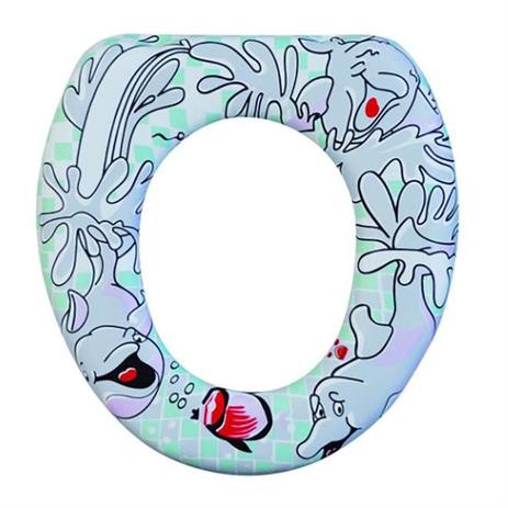 Assento Sanitário Almofadado Infantil Astra Fofinho Golfinhos Menor preço em Assento Sanitário Almofadado Infantil Astra Fofinho Golfinhos