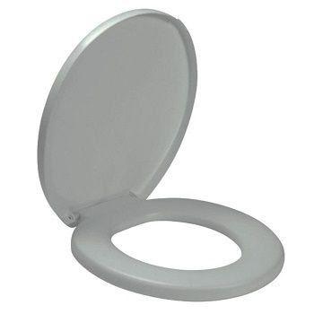 Assento sanitario almofadado oval comfort cinza prata 14140 amanco Menor preço em Assento sanitario almofadado oval comfort cinza prata 14140 amanco