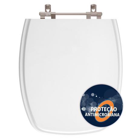 Assento Sanitário com Antimicrobiano Poliéster Primula Plus Branco Para Vaso Fiori - Pontto lavabo Menor preço em Assento Sanitário com Antimicrobiano Poliéster Primula Plus Branco Para Vaso Fiori - Pontto lavabo