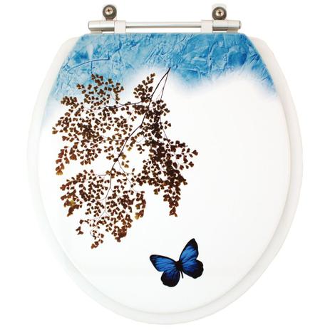 Assento Sanitario Decorado Borboleta Aspen Para Vaso Deca Pontto