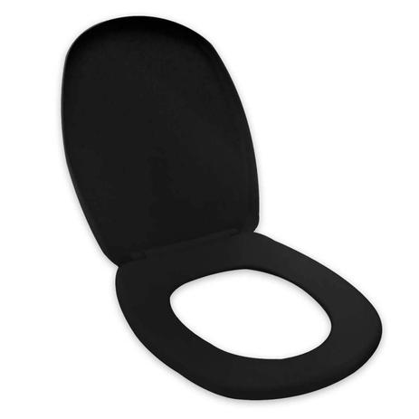 Assento Sanitário em Polipropileno para Louça Aspen Fast Álamo Soft Close Tupan Preto Menor preço em Assento Sanitário em Polipropileno para Louça Aspen Fast Álamo Soft Close Tupan Preto