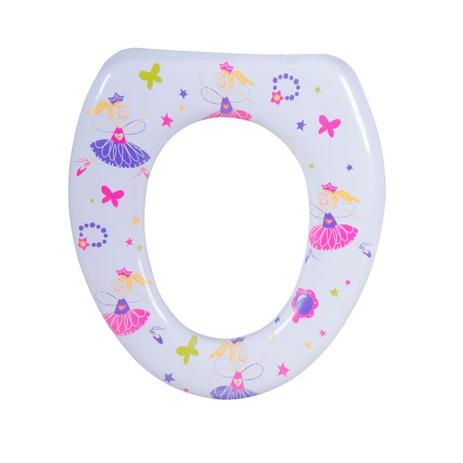 Assento sanitário infantil Bailarina polipropileno almofadado rosa Astra Menor preço em Assento sanitário infantil Bailarina polipropileno almofadado rosa Astra