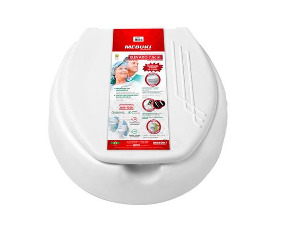 assento sanitário oval elevado 7,5cm com tampa - deficiente - Mebuki Menor preço em assento sanitário oval elevado 7,5cm com tampa - deficiente - Mebuki