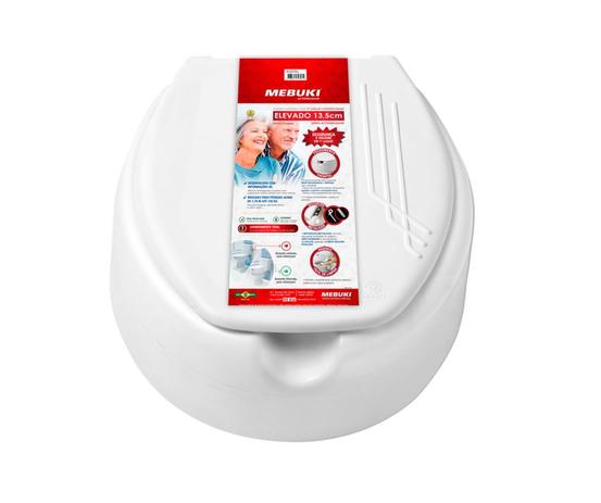 Assento Sanitário Oval Elevado Mebuki 13,5cm Com Tampa Menor preço em Assento Sanitário Oval Elevado Mebuki 13,5cm Com Tampa