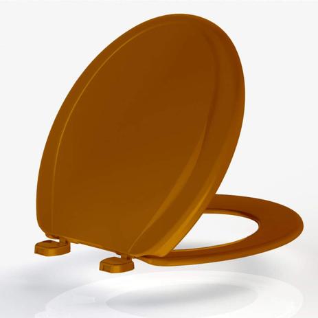Assento Sanitário Oval em Polipropileno Plus Universal Tupan Marrom Menor preço em Assento Sanitário Oval em Polipropileno Plus Universal Tupan Marrom