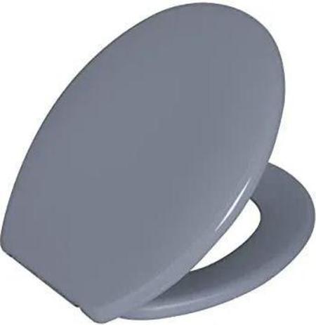 Assento Sanitário Oval Plástico Astra Soft Cinza Escuro CZ-1 Menor preço em Assento Sanitário Oval Plástico Astra Soft Cinza Escuro CZ-1