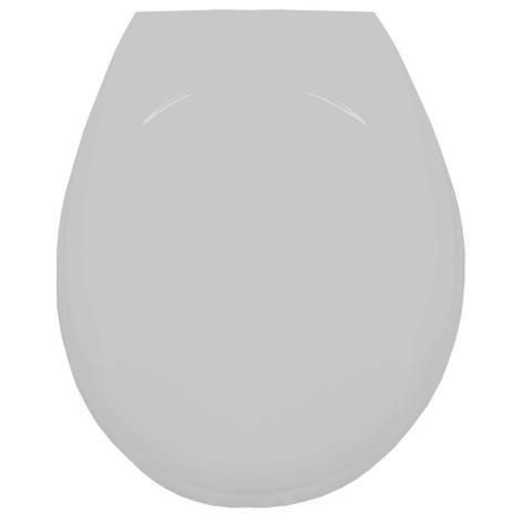Assento sanitario oval resinado luxo cinza claro/prata alp tupan Menor preço em Assento sanitario oval resinado luxo cinza claro/prata alp tupan
