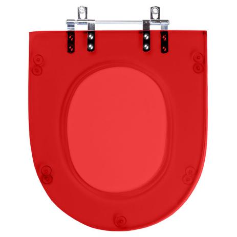 Assento Sanitário Poliéster Calypso Vermelho Transparente para vaso Incepa - Pontto lavabo Menor preço em Assento Sanitário Poliéster Calypso Vermelho Transparente para vaso Incepa - Pontto lavabo