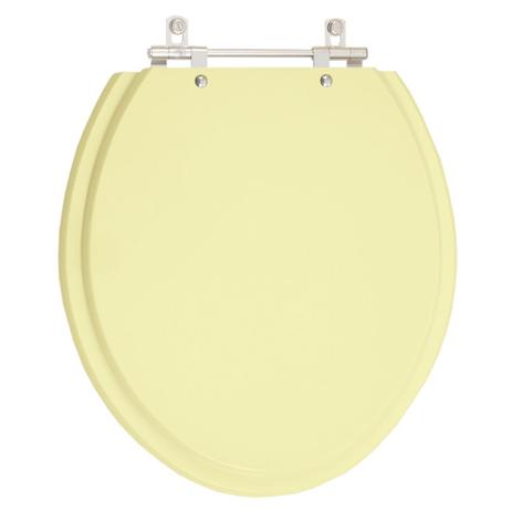 Assento Sanitário Poliéster Convencional Oval Creme Para Vaso Deca - Pontto lavabo Menor preço em Assento Sanitário Poliéster Convencional Oval Creme Para Vaso Deca - Pontto lavabo