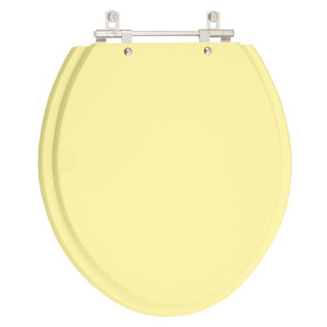 Assento Sanitário Poliéster Convencional Oval Marfim Para Vaso Celite - Pontto lavabo Menor preço em Assento Sanitário Poliéster Convencional Oval Marfim Para Vaso Celite - Pontto lavabo