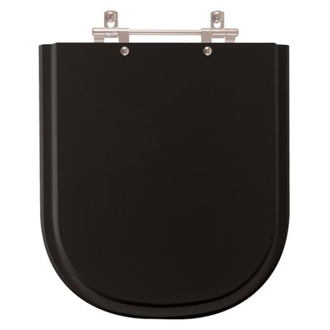 Assento Sanitário Poliéster Etna Preto para vaso Icasa - Pontto lavabo Menor preço em Assento Sanitário Poliéster Etna Preto para vaso Icasa - Pontto lavabo