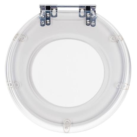 Assento Sanitário Poliéster Futura Cristal para Vaso Hervy - Pontto lavabo Menor preço em Assento Sanitário Poliéster Futura Cristal para Vaso Hervy - Pontto lavabo
