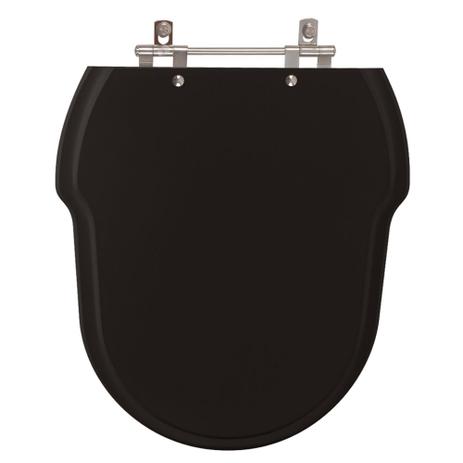 Assento Sanitário Poliéster Hampton Preto para vaso Incepa - Pontto lavabo Menor preço em Assento Sanitário Poliéster Hampton Preto para vaso Incepa - Pontto lavabo