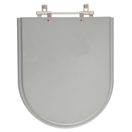 Assento Sanitário Poliéster Jasmim Cinza Escuro para Vaso Fiori - Pontto lavabo Menor preço em Assento Sanitário Poliéster Jasmim Cinza Escuro para Vaso Fiori - Pontto lavabo