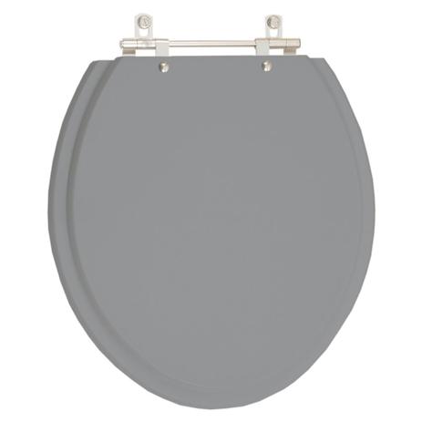 Assento Sanitário Poliéster Parati Cinza Cromo para Logasa - Pontto lavabo Menor preço em Assento Sanitário Poliéster Parati Cinza Cromo para Logasa - Pontto lavabo