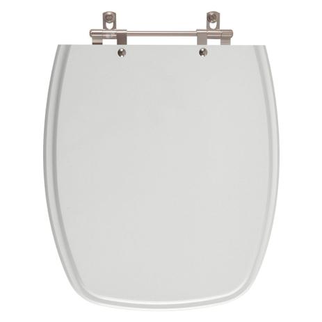 Assento Sanitário Poliéster Primula Plus Cinza Claro para Vaso Fiori - Pontto lavabo Menor preço em Assento Sanitário Poliéster Primula Plus Cinza Claro para Vaso Fiori - Pontto lavabo