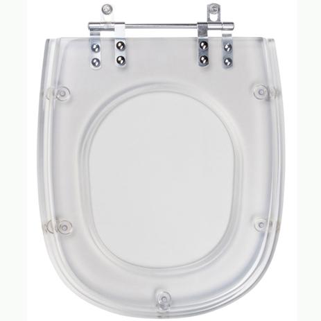 Assento Sanitário Poliéster Primula Plus Cristal para Vaso Fiori - Pontto lavabo Menor preço em Assento Sanitário Poliéster Primula Plus Cristal para Vaso Fiori - Pontto lavabo