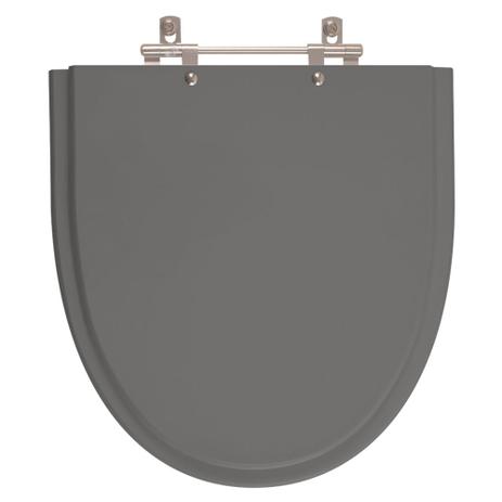 Assento Sanitário Poliéster Studio Cinza Ambar para vaso Incepa - Pontto lavabo Menor preço em Assento Sanitário Poliéster Studio Cinza Ambar para vaso Incepa - Pontto lavabo