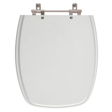 Assento Sanitário Poliéster Stylus Cinza Prata para vaso Celite - Pontto Lavabo Menor preço em Assento Sanitário Poliéster Stylus Cinza Prata para vaso Celite - Pontto Lavabo