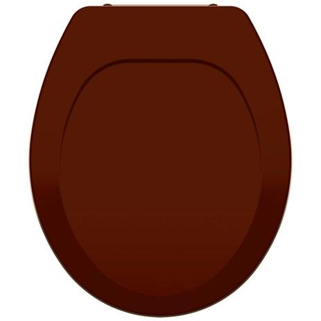 Assento Sanitário Polipropileno Oval Premium Universal Marrom / Caramelo - Tupan Menor preço em Assento Sanitário Polipropileno Oval Premium Universal Marrom / Caramelo - Tupan