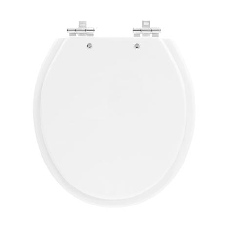 Assento Sanitário Ravena Branco Oval Convencional Laqueado para vaso Deca - Tondo Menor preço em Assento Sanitário Ravena Branco Oval Convencional Laqueado para vaso Deca - Tondo