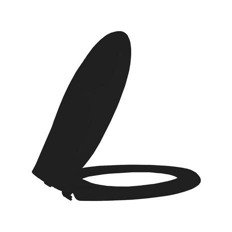 Assento Sanitário Termofixo Oval Luxo Tupan Preto Menor preço em Assento Sanitário Termofixo Oval Luxo Tupan Preto