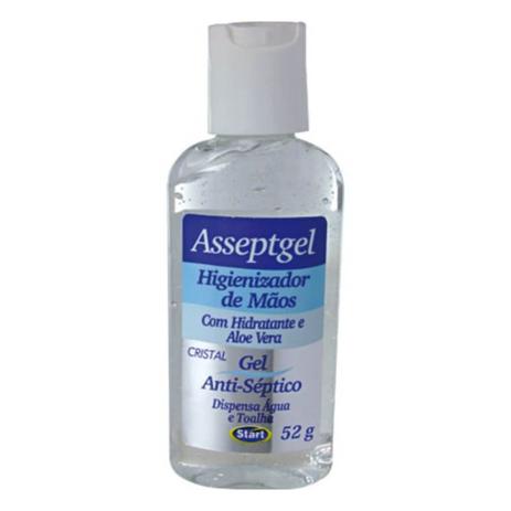 Asseptgel Álcool 70 Etílico Gel 52g Menor preço em Asseptgel Álcool 70 Etílico Gel 52g