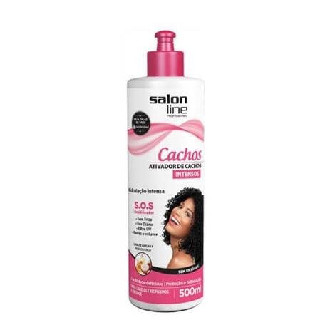 Ativador cachos salon line 500ml sos mel intenso - Seu gil Menor preço em Ativador cachos salon line 500ml sos mel intenso - Seu gil