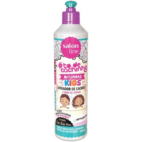 Ativador De Cachos Kids To De Cachinhos 300ml Salon Line Ativador De Cachos Magazine Luiza