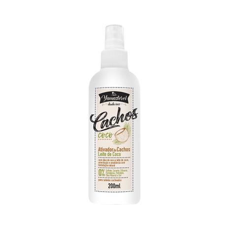 Ativador de Cachos Leite de Coco Yamasterol Cachos 200ml - Yamá Menor preço em Ativador de Cachos Leite de Coco Yamasterol Cachos 200ml - Yamá