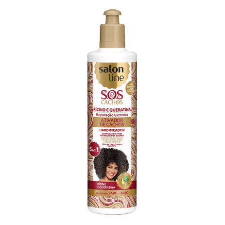 Ativador de cachos salon line - s.o.s cachos - rícino e queratina - 300ml - Sos cachos é boa?