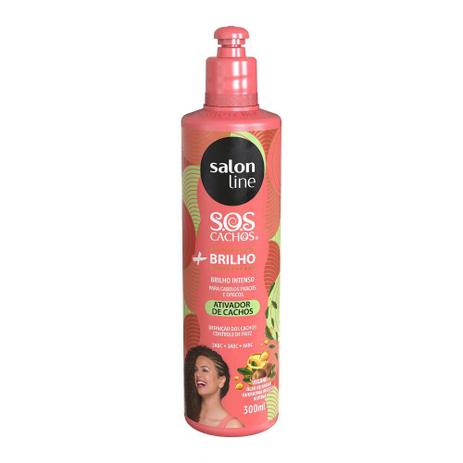 Ativador De Cachos Sos Cachos Brilho Salon Line 300ml S O S Cachos Ativador De Cachos Magazine Luiza