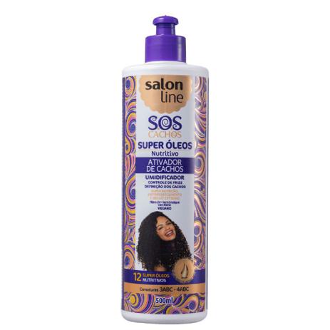 Ativador De Cachos Super Oleos Nutritivo Sos Cachos Salon Line 500ml Ativador De Cachos Magazine Luiza