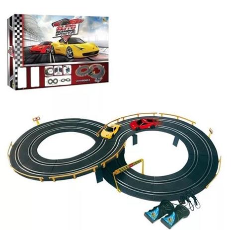 Auto Pista Autorama Com 2 Carrinhos E 33 Peças - Art brink Menor preço em Auto Pista Autorama Com 2 Carrinhos E 33 Peças - Art brink