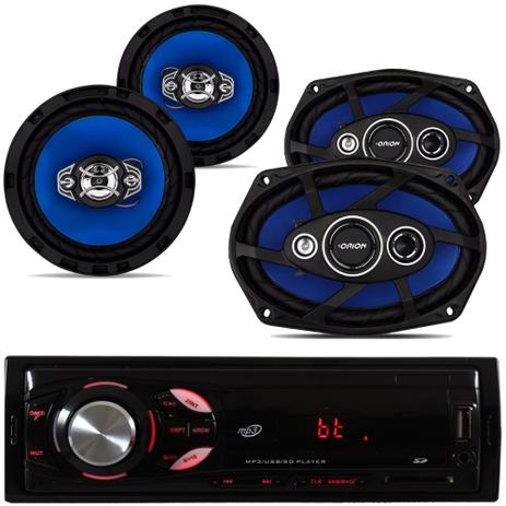 Auto Radio Automotivo Bluetooth Sd Mp3 + Par 6pol + par 6x9 pol 55w - Orion é ruim? Auto Radio Automotivo Bluetooth Sd Mp3 + Par 6pol + par 6x9 pol 55w - Orion é boa?