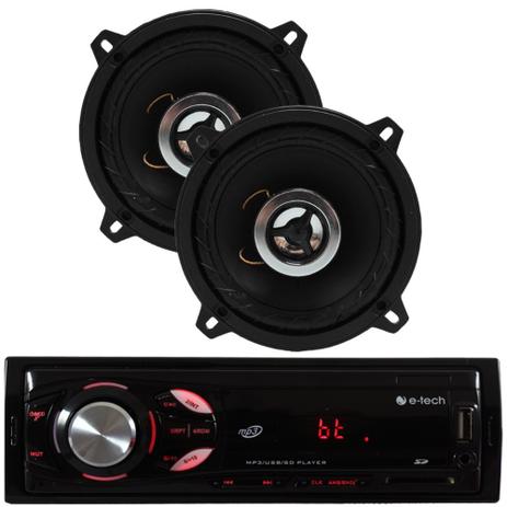Auto Radio Automotivo Bluetooth Sd Mp3 + Par De 5 Pol 55w - Orion Menor preço em Auto Radio Automotivo Bluetooth Sd Mp3 + Par De 5 Pol 55w - Orion