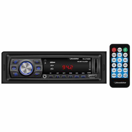 Auto Rádio FM, Entrada Auxiliar, USB e SD 4 x 45W Controle Remoto ROADSTAR é boa?