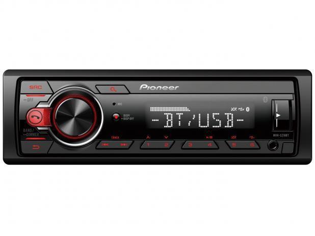 Auto Rádio Pioneer MVH-S218BT, Entrada Auxiliar Frontal, Bluetooth. Menor preço em Auto Rádio Pioneer MVH-S218BT, Entrada Auxiliar Frontal, Bluetooth.